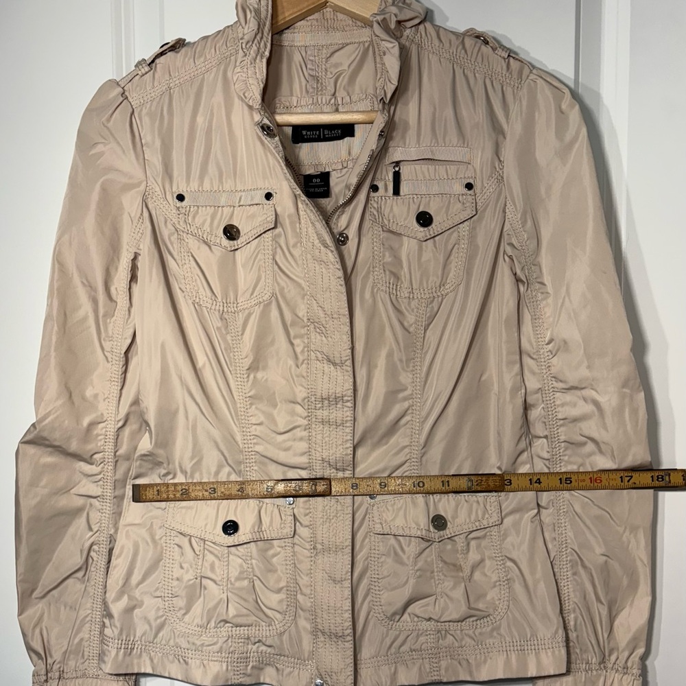 White House Black Market Cream Utility Jacket - Picture 6 of 6